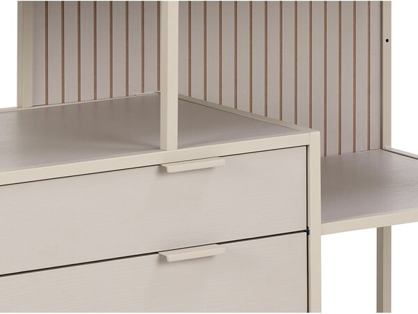 Сива библиотека 114x78x35 cm Seaford – Actona
