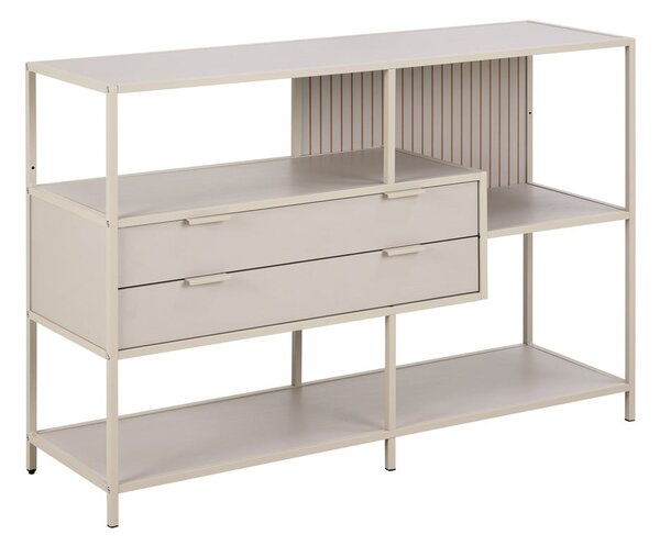 Сива библиотека 114x78x35 cm Seaford – Actona
