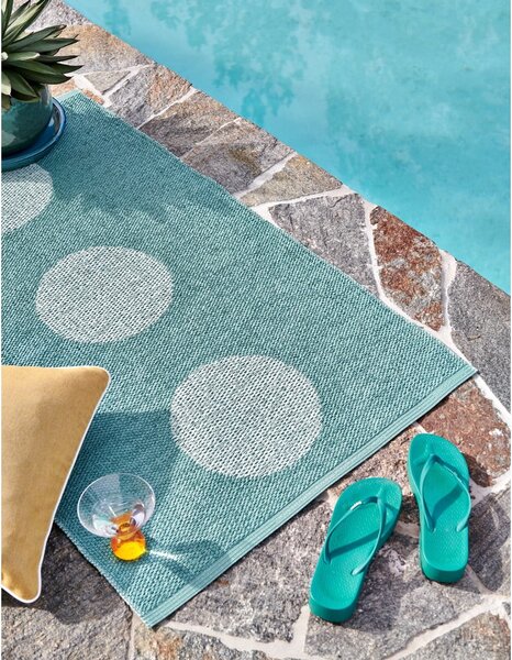 Тюркоазена пътека за открито и закрито 70x280 cm Vera Pop Jade – Pappelina