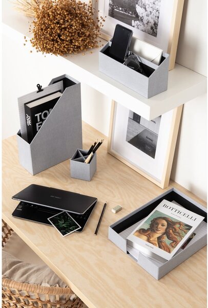 Картонени органайзери в комплект от 4 бр. Hugo Canvas Paper Laminate – Bigso