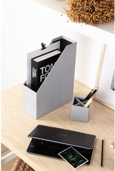 Картонени органайзери в комплект от 4 бр. Hugo Canvas Paper Laminate – Bigso