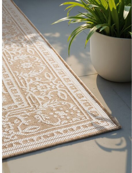 Килим за открито и закрито в цвят слонова кост и бежово 120x170 cm Duet Kona – NORTHRUGS