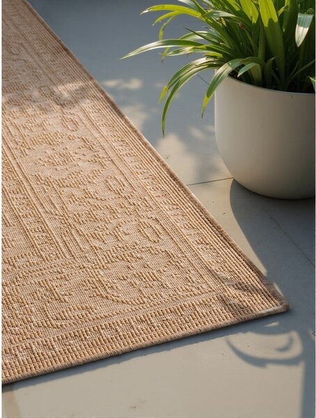 Килим за открито и закрито в цвят слонова кост и бежово 120x170 cm Duet Kona – NORTHRUGS