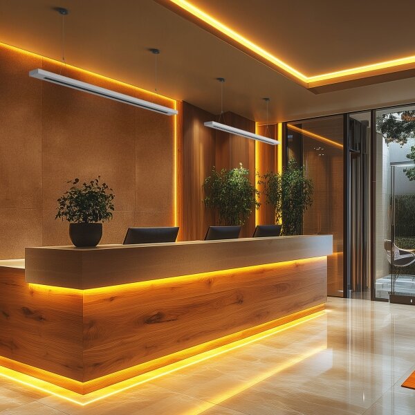 LED таванно/висящо осветително тяло PLANK LED/20/30/40W/230V 2700/4000/6000K бяло