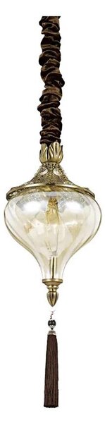 Ideal Lux - Пендел HAREM 1xE27/42W/230V Ø 16,5 см месинг