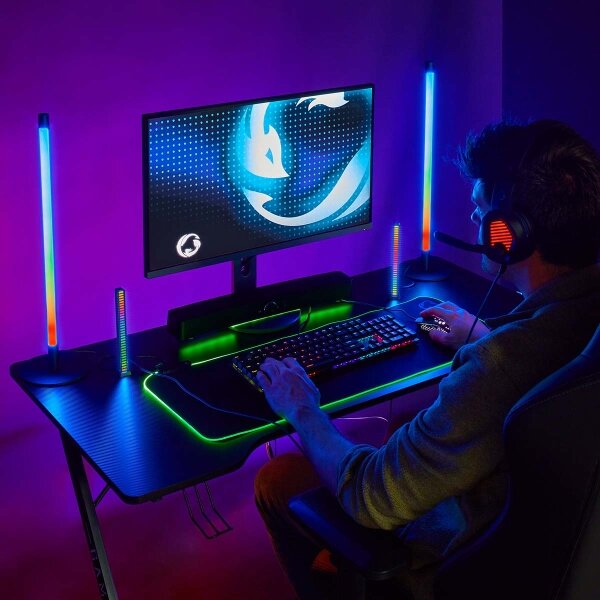 Nedis WIFILD10RGBW-SADA 2xLED RGBIC настолна лампа LED/36W/230V 2700-6500K+DO