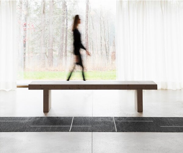 Черна пътека за открито и закрито 70x180 cm Fred Black – Pappelina