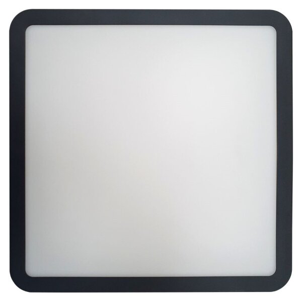 LED Плафон за баня ELLÉ LED/24W/230V 3000/4000/6500K 26x26 см IP54 антрацит