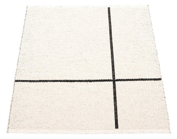 Черен килим за открито и закрито 70x90 cm Fred Black – Pappelina
