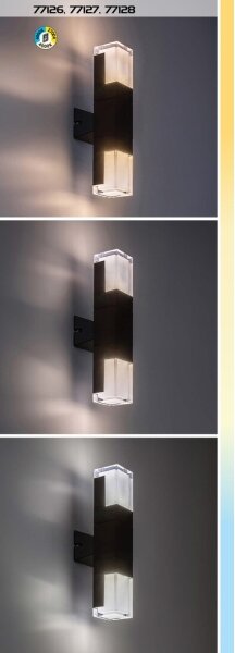Rabalux 77127 - LED външно стенен осветител DARVAS LED/12W/230V IP54