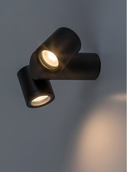 Rabalux 77111 - Екстериорен аплик ENOL 2xGU10/35W/230V IP44