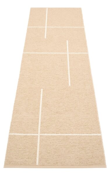 Бежова пътека за открито и закрито 70x270 cm Fred Beige – Pappelina