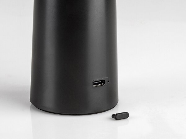 Rabalux 77147-LED Димируема акумулаторна настолна touch лампа POLPERRO LED/3W/3,7V 1200mAh черен