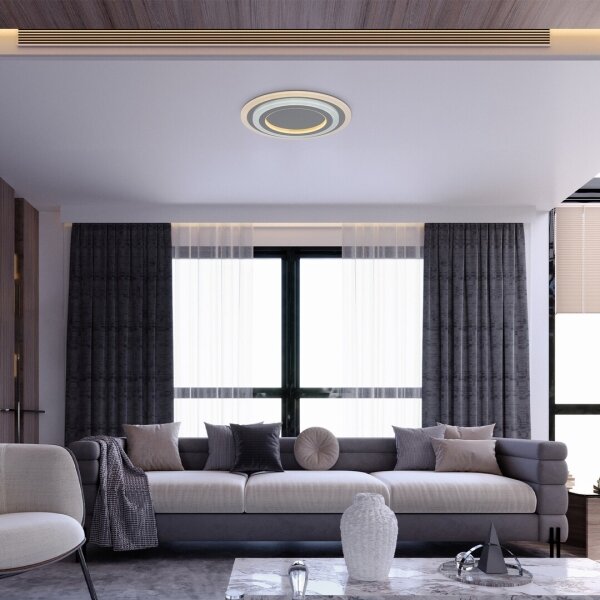 Rabalux 71315 - LED димируемо таванно осветително тяло TANELI 56W/230V 3000/4000/6000K хром + ДУ