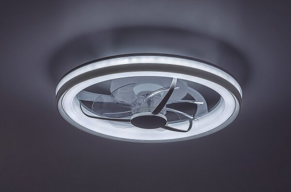 Rabalux 71335-LED Димируем плафон с вентилатор FANRICIUS 40W/230V 3000/4000/6000K + д.у
