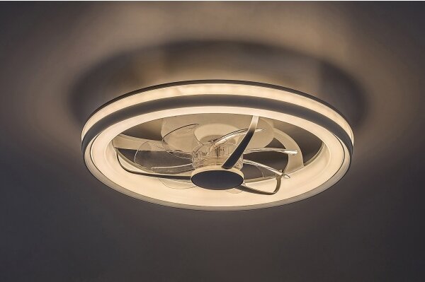 Rabalux 71335-LED Димируем плафон с вентилатор FANRICIUS 40W/230V 3000/4000/6000K + д.у
