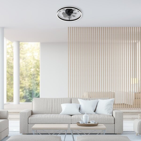 Rabalux 71337-LED Димируем плафон с вентилатор FANFY 40W/230V 3000/4000/6000K + д.у