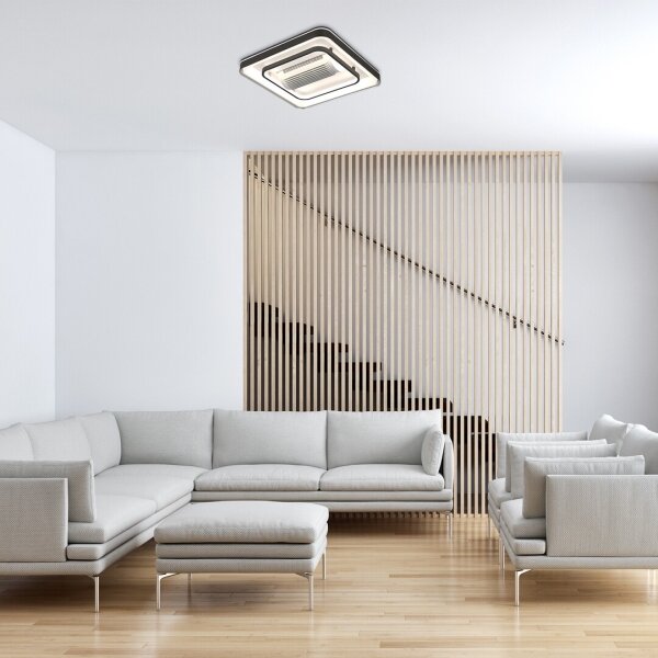 Rabalux 71341-LED Димируем плафон с вентилатор AIREON 50W/230V 3000/4000/6000K + д.у