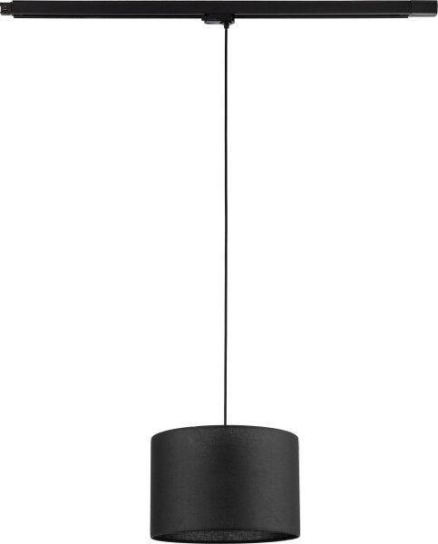 Пендел 3-фазна релсова система TRACER 1xE27/15W/230V Ø 30 см черен