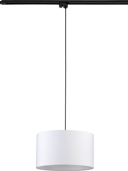 Пендел за релсова система TRACER 1xE27/15W/230V Ø 38 см черен/бял