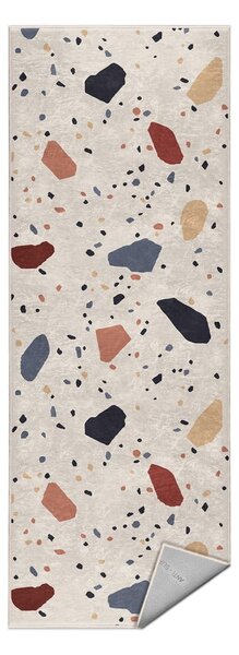 Кремава пътека подходяща за пране 60x230 cm Cracked Terrazzo – Mila Home