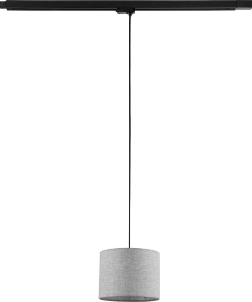Пендел 3-фазна релсова система TRACER 1xE27/15W/230V Ø 20 см черен/сив