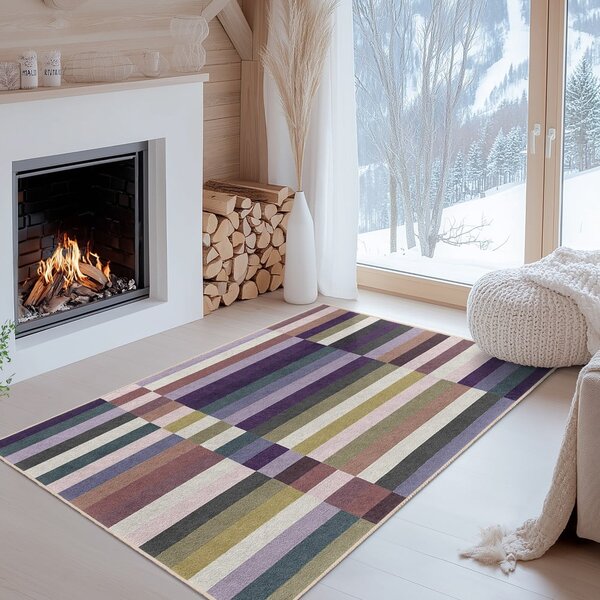 Лилава пътека подходяща за пране 60x230 cm Purple Rain – Mila Home