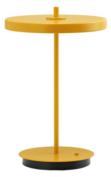 Жълта метална LED настолна лампа с метален абажур (височина 31 cm) Asteria Move – UMAGE