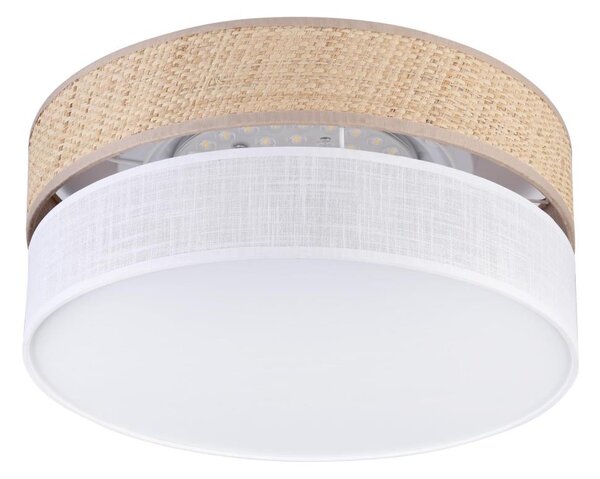 LED таванно осветително тяло SIRJA BOHO LED/20W/230V Ø 35 cm бежово/бяло