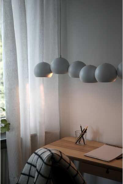 Markslöjd 108859 - Пендел CUPOLO 7xE14/40W/230V бял
