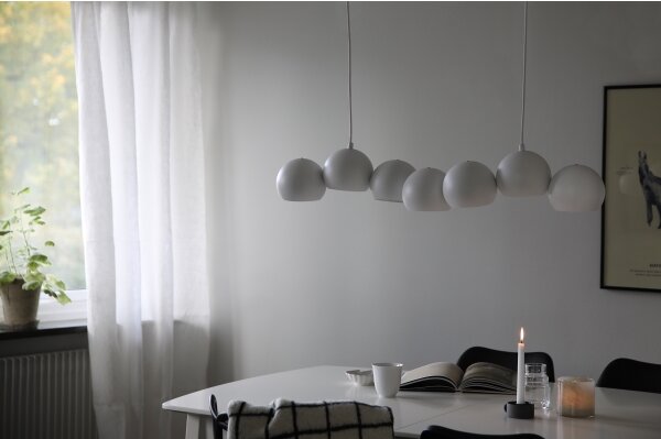 Markslöjd 108859 - Пендел CUPOLO 7xE14/40W/230V бял