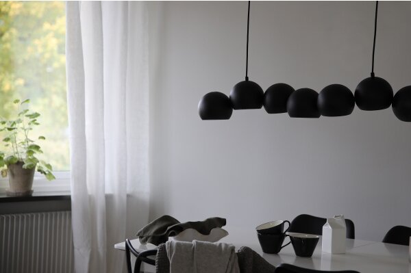 Markslöjd 108860 - Пендел CUPOLO 7xE14/40W/230V черен