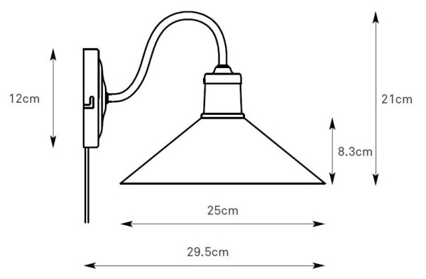 Markslöjd 108866 - Аплик VELA 1xE27/40W/230V месинг/зелен