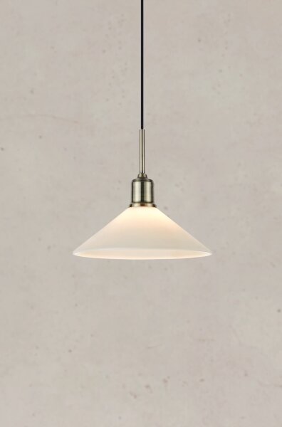 Markslöjd 108867 - Пендел VELA 1xE27/40W/230V месинг/бял