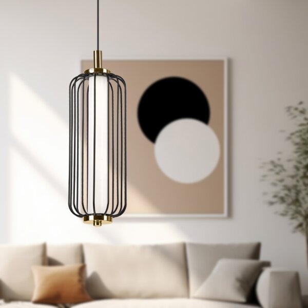 LED полилей на кабел BONNIE 15W/230V 3000K черен