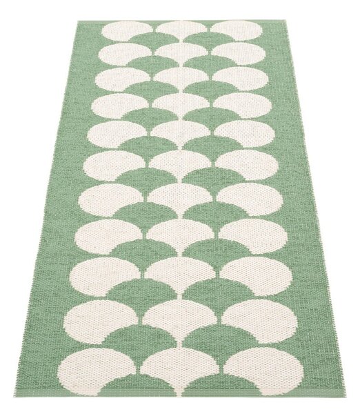 Зелена и кремава пътека за открито и закрито 70x150 cm Poppy Oregano – Pappelina