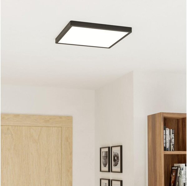 Eglo 901728 -LED RGBW димируемо таванно осветително тяло за баня FUEVA-Z LED/17,8W/230V 39cm IP44 черен
