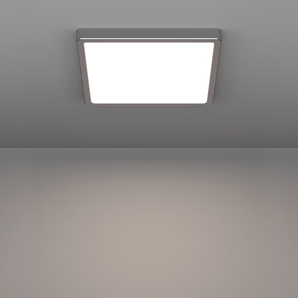 Eglo 901767 - LED плафон за баня FUEVA LED/13W/230V 29x29 см IP44 хром