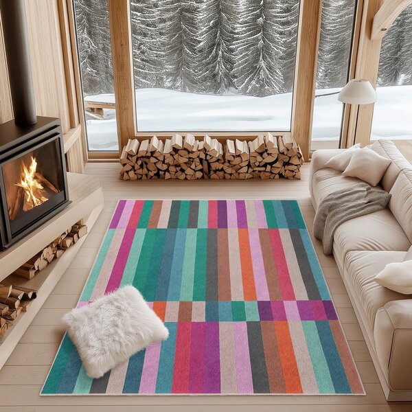 Тюркоазена пътека подходяща за пране 60x230 cm Acid Rain – Mila Home