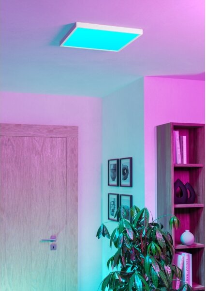 Eglo 901729 - LED RGBW димируемо таванно осветително тяло за баня FUEVA-Z LED/17,8W/230V 39cm IP44 бяло