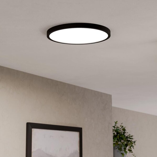 Eglo 901725 -LED RGBW димируемо таванно осветително тяло за баня FUEVA-Z LED/17,5W/230V 38,9cm IP44 черно