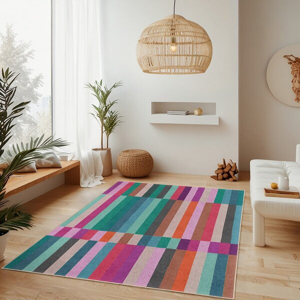 Тюркоазена пътека подходяща за пране 60x230 cm Acid Rain – Mila Home