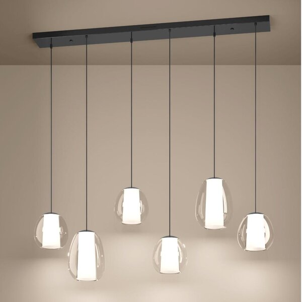 Eglo 390459 - димируема LED люстра MENORCA 2xLED/7W/230V + 4xLED/5,5W+6xLED/1,6W хром