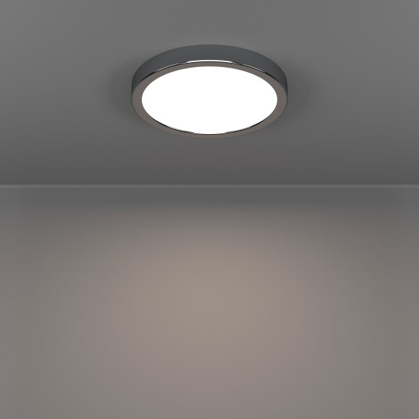 Eglo 901763 - LED таванно осветително тяло за баня FUEVA LED/11,5W/230V диаметър 21,1 см IP44 хром