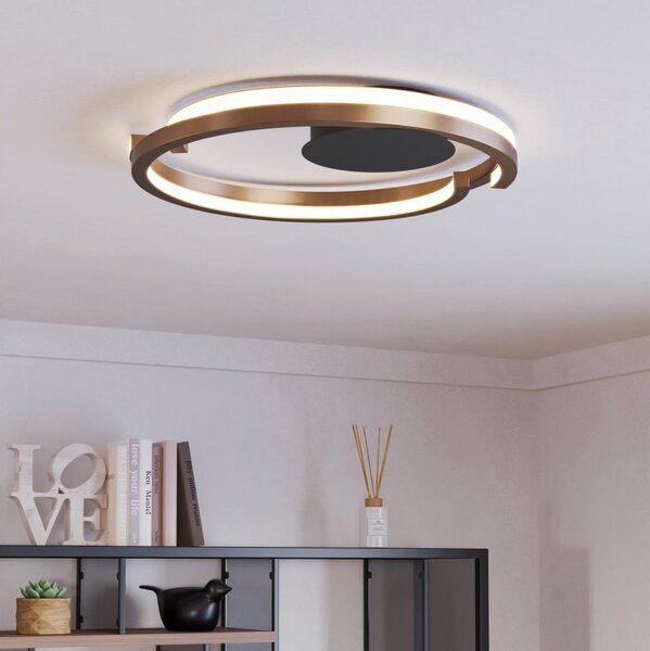 Eglo 901825-LED плафон MEZZOMONTE, 2xLED/20W/230V, Ø48 cm, бронзов, с дистанционно управление
