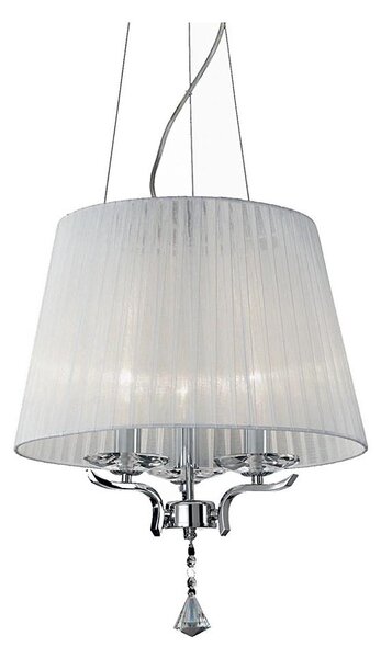 Ideal Lux - Пендел PEGASO 3xE14/28W/230V Ø 40 см лъскав хром