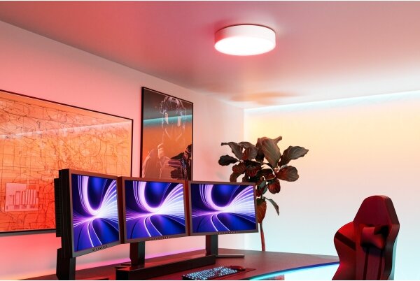 Eglo 901906 - LED RGBW димируемо таванно осветително тяло GALLIZZI-Z LED/15W/230V Ø39 см бяло