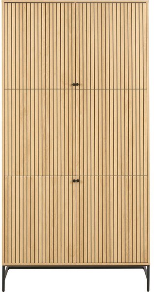 Гардероб от дъбов декор в естествен цвят 99x200x60 cm Albany – Actona