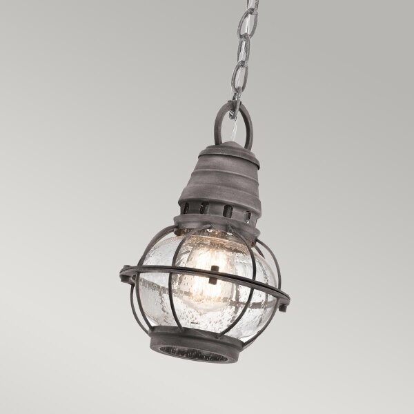 Kichler KL-BRIDGEPOINT8S - Екстериорен полилей BRIDGE POINT 1xE27/60W/230V IP44