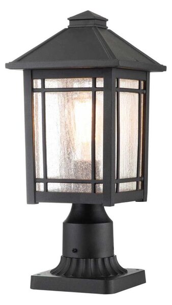 Quoizel QZ-CEDAR-POINT3-M-BK - Екстериорна лампа CEDAR POINT 1xE27/60W/230V IP44